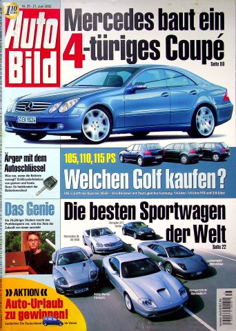 Deckblatt Auto Bild (25/2002)
